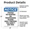 Signmission Posted No Hunting No Trespassing OSHA Notice Sign, Vinyl Decal, 3.5in W x 5in L, 2PK OS-2PACK-NS-D-35-V-17721 - alternate 5